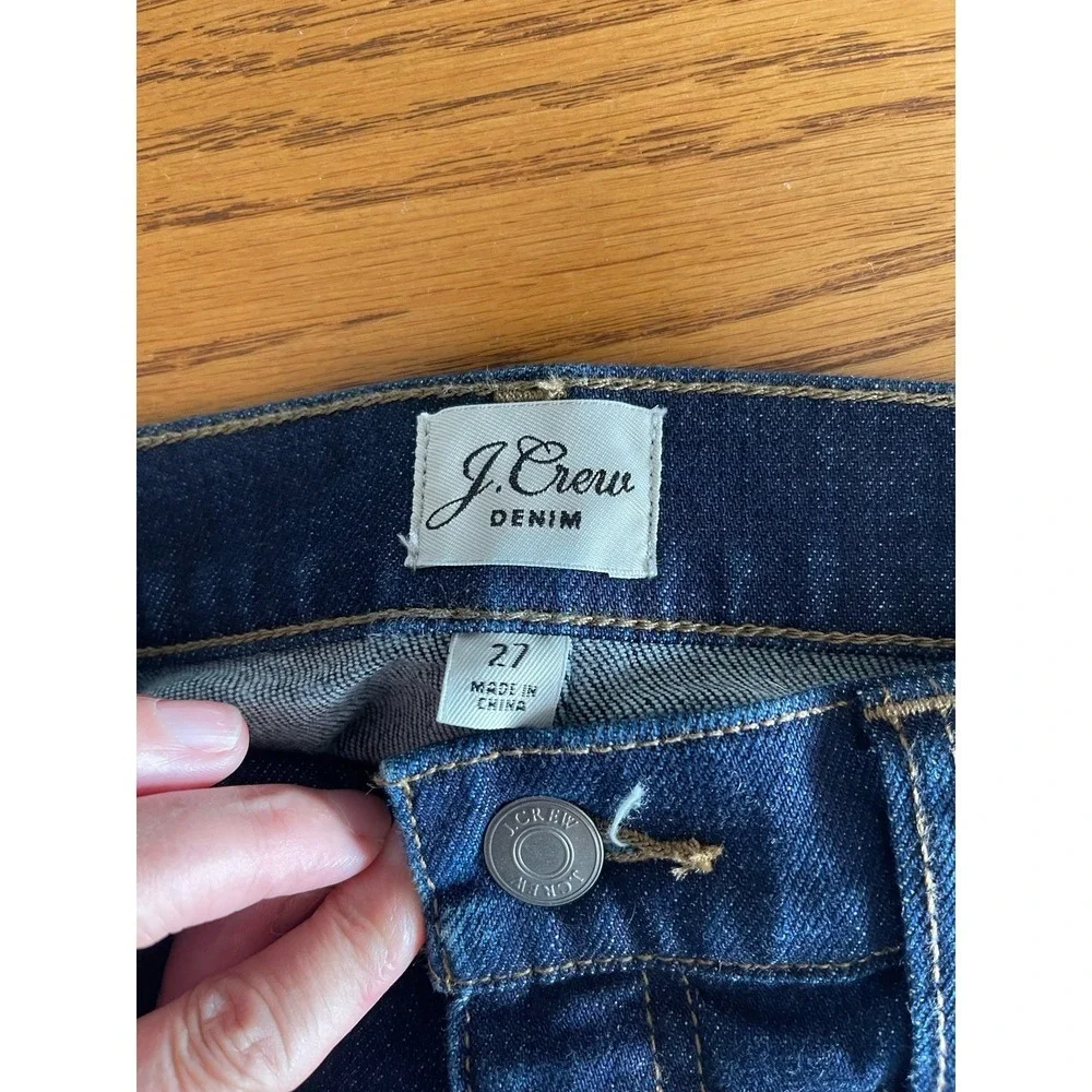 J. Crew Blue Denim Front Slit Midi Skirt Size 27 New With Tag Y2K Western